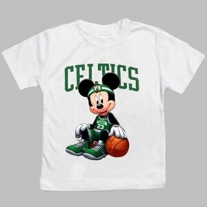 Boston Celtics Mickey Mouse Toddler Tee 5T Medium